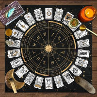 Mantel De Juego De Cartas Tarot Con 12 Zodiacos Para Fortuna Toldo De Juego De Mesa Decorativo De Poliéster/Celulosa Tamaño Cuadrado - details 0