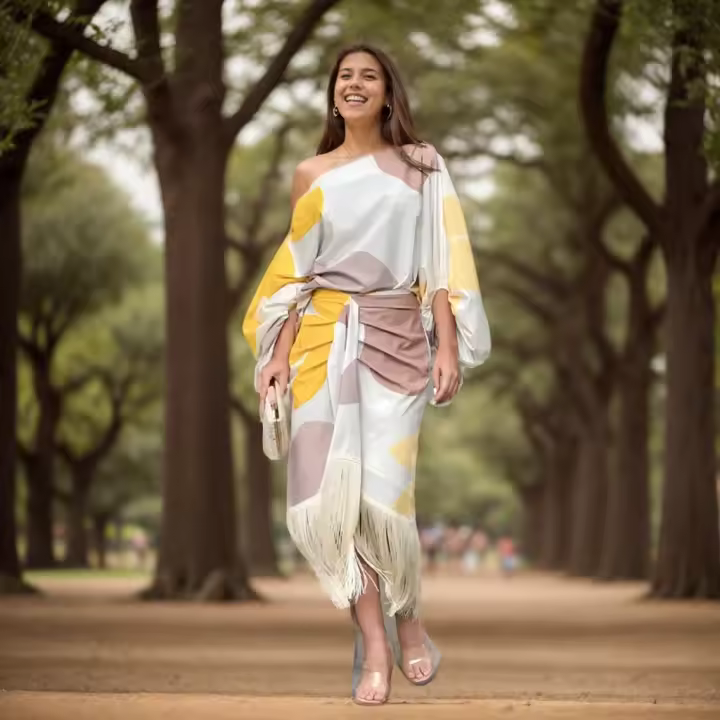 Conjunto de dos piezas de un solo hombro sexy para mujer, vestido de moda con mangas farol y volantes, tallas S M L, varios colores - 1