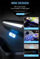 Luz De Interior Para Coche Portátil Con Sensor De Toque De Dedo Mini Lámpara LED De Lectura Luz De Ambiente Magnética USB Universal 7 Colores - details 8