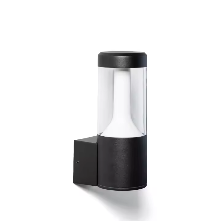 Ledkia Aplique de Pared Exterior LED 10W Iluminación Mikaro Negro  Negro Mate - 1