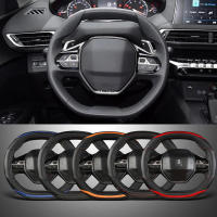 Cubierta De Volante De Coche Para Peugeot 3008 4008 5008 En Fibra De Carbono Y PU Cuero Accesorios De Auto Para Interior - details 0