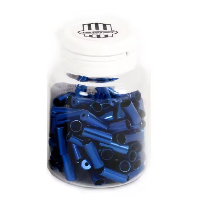 TOPE FUNDA FRENO METAL 5MM 100UN AZUL - 1