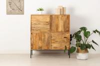 Aparador madera maciza Viana 4 puertas roble claro para salón o cocina - details 0