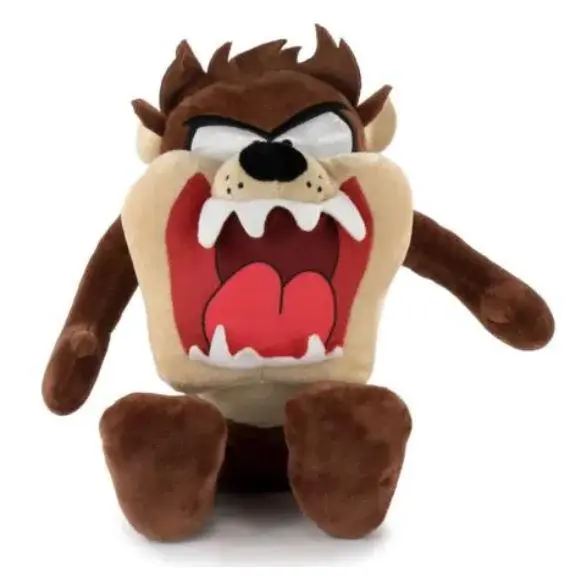 PLAY BY PLAY-LOONEY TUNES PELUCHE SOFT SENTADO 7MODELO 30CM,PIOLIN AMARILLO,TAZ MANIA MARRON PERRO,CORRECAMINA AZUL,BUGS CONEJO GRIS,SIVIE NEGRO LOBO,PATO LUCA NEGRO,ORGINALES, REGALO,COLECCION, - 1
