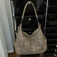 Bolso Lateral De Cuero Diseñador Para Mujer Bolso De Hombro Retro Capacidad Grande Bolso De Mano Casual Para Damas - details 19