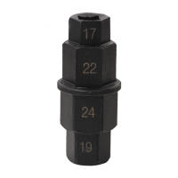 Herramienta De Remoción De Eje Del Neumático De Motocicleta 17mm 19mm 22mm 24mm Juego De Sockets Allen Hexagonales Para Motocicleta - details 0