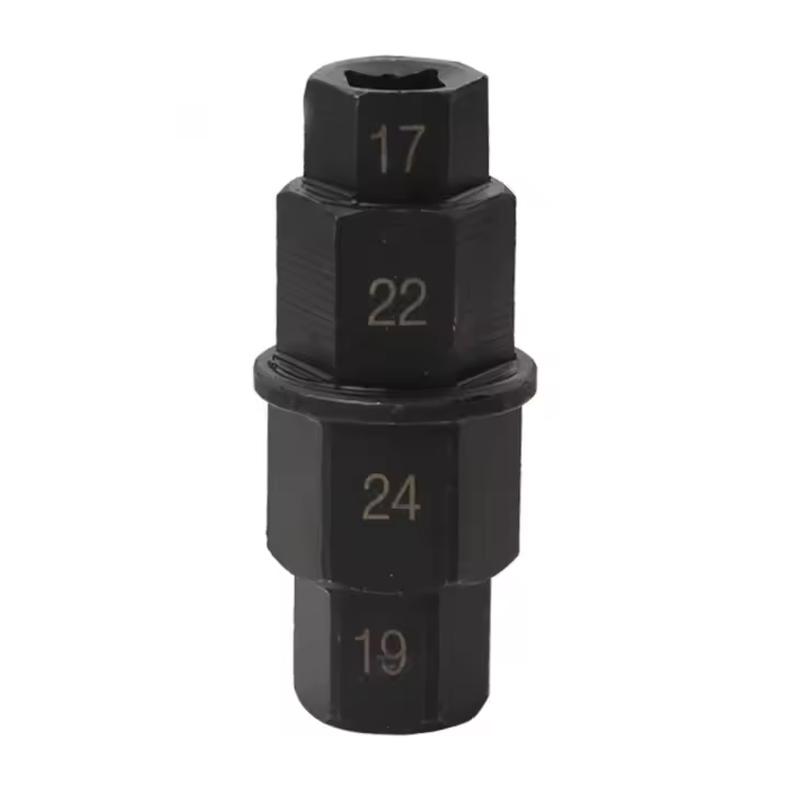 Herramienta De Remoción De Eje Del Neumático De Motocicleta 17mm 19mm 22mm 24mm Juego De Sockets Allen Hexagonales Para Motocicleta - 1
