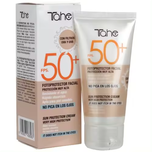 Tahe Fotoprotector solar facial en crema Sun Protect SPF50+ 50 Ml. | Protección muy alta. - 1