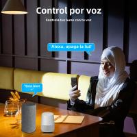 Lámpara De Techo Revestida Con LED 10W Bluetooth Control Remoto Por Alexa Y Google Home Luz Cambiante RGB Ajustable Para Sala De Comedor Material De Aluminio - details 9