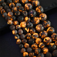Piedras De Lava Naturales Redondas Para Joyería DIY Accesorios De Collar Y Pulsera Hechas a Mano 6/8/10MM Abalorios De Gemas - details 0