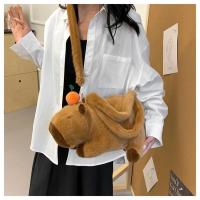 Mochila De Peluche Capybara Kawaii Moda Muñeco De Peluche Bolsa Infantil Mochila De Hombro Mini Bolsa Regalos Para Novia - details 22