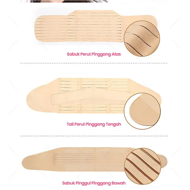 Cinturón De Recuperación Postparto 3 En 1 Corset Ajustable Para Mujeres Embarazadas Modelador De Cintura Y Abdomen Material Nylon Poliéster Algodón - 1