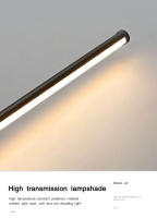 Lámpara De Pared LED Táctil Dimmable Para Pasillo Dormitorio Rotación 360° Luz De Interiores Farol De Pared Iluminación Doméstica Moderna Metal Negro Blanco - details 10