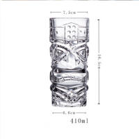 Copa De Beer De Vidrio Transparente 430ml Con Cara De Fantasma Creativa Para Halloween Bar Home Jugo Cocktail Copa De Licor - details 1