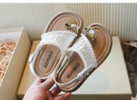 Sandalias De Verano Para Niñas Princesa Con Perlas Antideslizantes Tobilleras Casuales Estilo Versátil Planas Para Playa - details 8