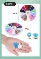 Set De 2000pcs De Cuentas De Vidrio Para Joyería DIY 12 Grillas Encantos Para Pulseras Collares Y Aretes Hechas a Mano - details 2