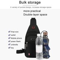 Bolsa de mensajero de un hombre Bolsa de pecho Unisex Lienzo Ocio - details 6