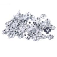 80PCS Insertos De Tornillo Ciego De Plata De Zinc M3 M4 M5 M6 M8 Para Madera Y Mobiliario Herramientas De Metalworking - details 7