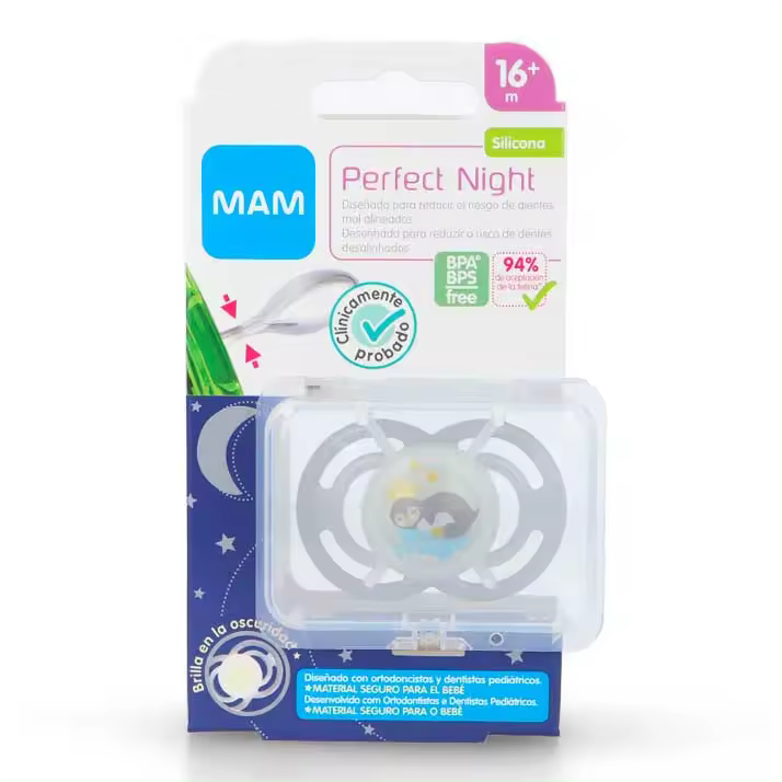 Mam Perfect Night Silicona 16+ Gris 1Und. - 1