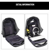 Mochila Antirrobo Para Hombres Con USB Gran Capacidad Para Viajes Y Estudio Bolsa De Hombro Para Laptop Y Negocios Para Mujeres - details 1