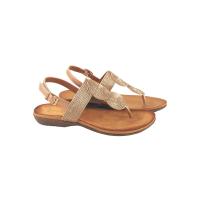 AMARPIES 23573 BRONCE Sandalias planas de Mujer 35998 25V ESCLAVA HEBILLA TOBILLO BRONDE - details 4