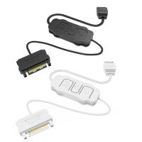 Cable De Extensión ARGB 5V 3PIN a SATA Para Controlador RGB Sync De Ventilador De PC Color Negro Material ABS Tamaño 46x22x9.5mm - details 5