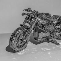 Kit De Modelos De Rompecabezas 3D De Metal Para Motocicleta DIY Puzle Láser Juguete Para Niños Material De Metal - details 5