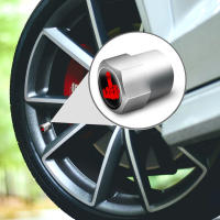 AQTQAQ 4Pcs Conjunto De Cubiertas De Válvula De Neumático De Alta Calidad Metálicas Y De Goma Sellaje Universal Para Coche Y Bicicleta Protección Contra Polvo - details 8
