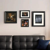 AYA MARKT Marco de Fotos Negro, Marco de Madera Clasico, 2cm de Grosor, Cuadro de Mesa,Cuadro de Pared,Marcos de Mesa ideal para Fotos,Poster y Diplomas - details 0