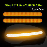 2pcs/set Almohadillas Reflectoras De Seguridad Para Coche Adhesivo Reflector Para Espejo Retrovisor Y Bandas De Seguridad - details 13