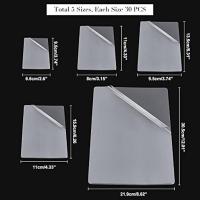 150 Pcs De Bolsas Laminantes Térmicas 2Mil Claro Para Protección De Fotos Material De Artesanía DIY - details 1