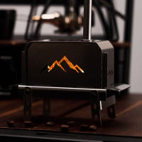 Estufa De Carbón Portátil Y Plegable Para Exteriores Acero Inoxidable Calentador De Fuego Desmontable Para Madera Decoración De Hogar Y Accesorios De Camping - details 2