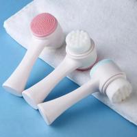 Cepillo Facial De Silicona 3D Bilateral Masajeador Manual Cerda Suave Para Limpieza Facial Tamaño Único Material Plástico - details 1