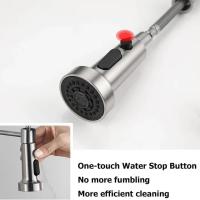 Grifos de cocina de acero inoxidable 304, rotación de 360 ​​grados, grifos de agua fría y caliente, grifos cepillados, varios estilos para elegir - details 9