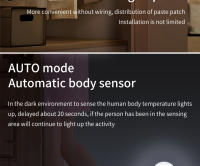 Lámparas Nocturnas LED Recargables Con Sensor De Movimiento 4pcs Decoración De Pared Para Dormitorio Cocina Armario Luz Noturna Para Niños - details 3