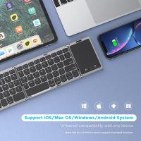 Teclado Bluetooth Plegable Seenda Para PC Mac Smartphone Windows iOS Android Recargable Portátil Con 63 Teclas Estilizado En Inglés - details 6