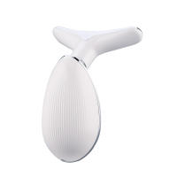 CkeyiN Máquina De Levantamiento Facial Y Cuello Masajeador Fototerapia Instrumento De Masaje Ocular Vibration Anti Arrugas Eliminador De Doble Mentón - details 6