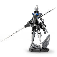 Robot Lancer MOC Para Niñas Modelo Mecha De Armadura Futurista Y Sci-fi Bloques De Construcción Valquiria Regalo De Cumpleaños - details 0