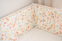LALA - Ropa de Cama para Cuna de Bebe recién nasido, Valla anticolisión, de conejo Flor, surface AA, 30*30*6, Pieza completo, Lavado - details 1