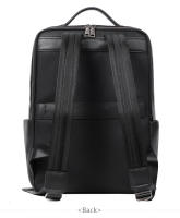 Mochila Para Hombre De Cuero Genuino Grande Capacidad Con Bolsillo Para Portátil De 15.6 Pulgadas Diseño Moda Múltiples Bolsillos Bolsa Escolar - details 20