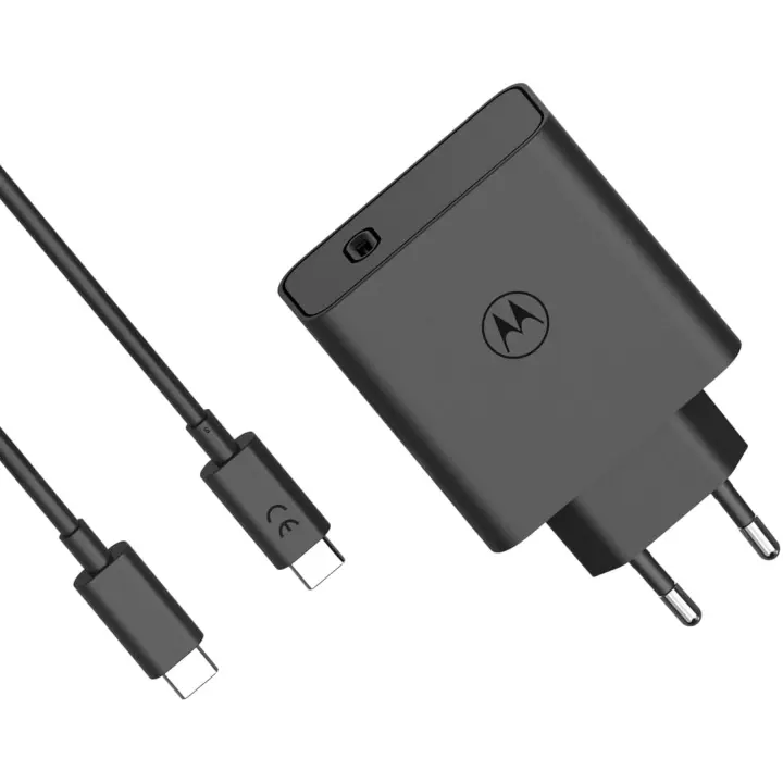 motorola SJMC1252 Black / Cargador de red eléctrica USB-C a USB-C 125W - 1