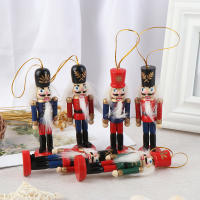 1Pcs 10cm Soldado De Madera Para Romper Nueces Adorno Navideño Colgante Juguete Material PVC Origen China Continental - details 4