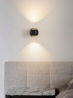 Lámpara De Pared Moderna De Lujo Para Dormitorio Con Cuerpo De Metal Templado Y Lente De Acrílico Luz LED Rotativa Nordic Sconce Iluminación Para Dormitorio Comedor Foyer Estudio - details 8