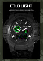 Reloj De Sobrevivencia Militar Multifuncional SHIYUNME Para Hombres Resistente Al Agua Con Cordón Paracord Para Camping Y Senderismo Reloj De Mano Con Pantalla LED Y Compás - details 4
