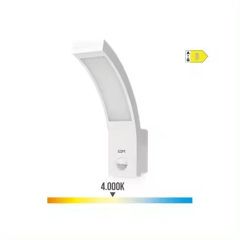 EDM Aplique Exterior LED 10W 750lm IP54 con sensor de Movimiento - 32535  Iluminación Interior Apliques Led - 1