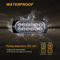 Luz De Advertencia De Emergencia Para Coche Con 12LED Luz Ambarina De Emergencia Para Camiones Y Remolques Lámpara De Beacon Accesorios Para Coches 12V - details 5