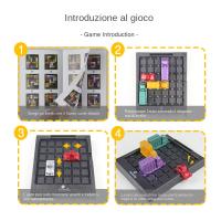 Juego De Mesa Para Niños Puzzle De Raciocinio Lógico Pasar Niveles De Carreras Americanas Juguete Intelectual Para Edades 3-12 Años Plástico - details 1