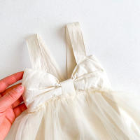 Bailarina Romper Para Bebés Niñas 0-2 Años Vestido De Malla Con Gran Lazo Traje De Baile Princesa Estilo Activo Ropa De Verano - details 6