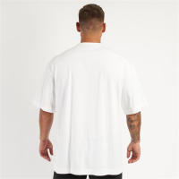 Camiseta Casual Para Hombre Algodón Manga Corta Verano Fitness Running Deporte Entrenamiento Camiseta Sólida Top Maletero - details 12