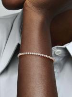 Pandora - Pulsera de Tenis brilliant-Baño de Oro Rosa de 14K - details 0